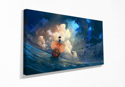 One Piece Thousand Sunny Anime Canvas Print Wall Art Home Decoration